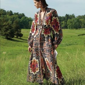 Farm Rio, Flower Tapestry Maxi Dress Sz. M